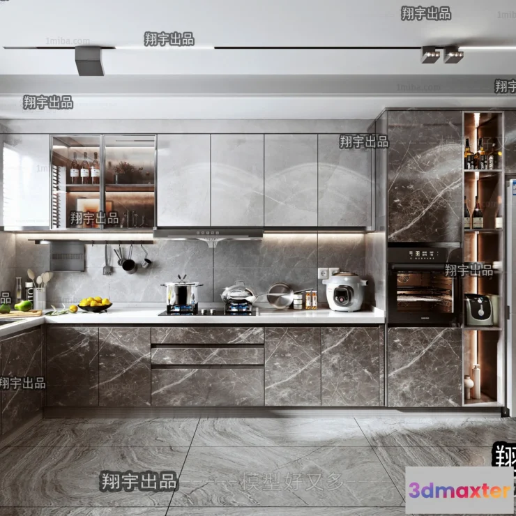 1389592 - Kitchen 3D Interior Scene - 3D Models - 040 3D Max