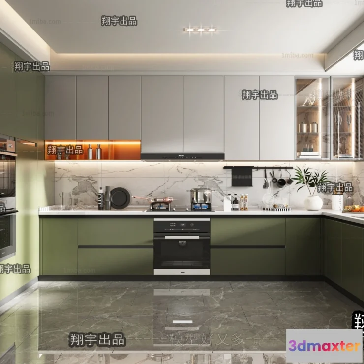 1389649 - Kitchen 3D Interior Scene - 3D Models - 041 3D Max
