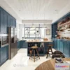 1389742 - Kitchen - Modern Style Interior 3D Scenes - 068 3D Max