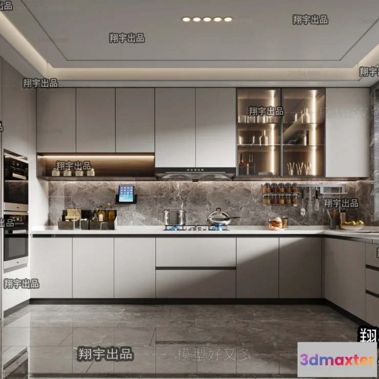 1389773 - Kitchen 3D Interior Scene - 3D Models - 043 3D Max