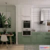 1389824 - Kitchen - Modern Style Interior 3D Scenes - 069 3D Max