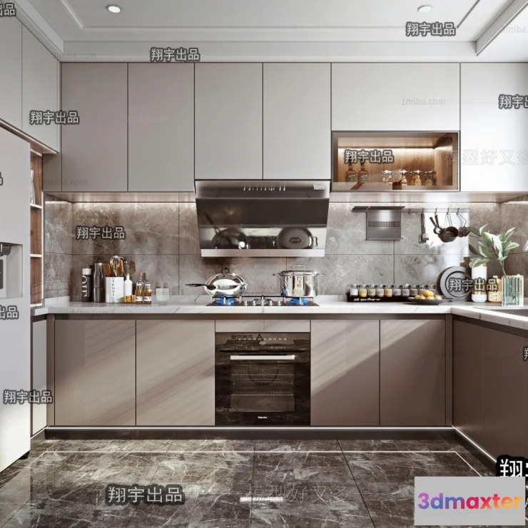 1389847 - Kitchen 3D Interior Scene - 3D Models - 044 3D Max