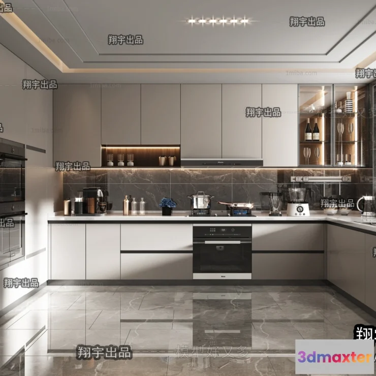 1389912 - Kitchen 3D Interior Scene - 3D Models - 045 3D Max