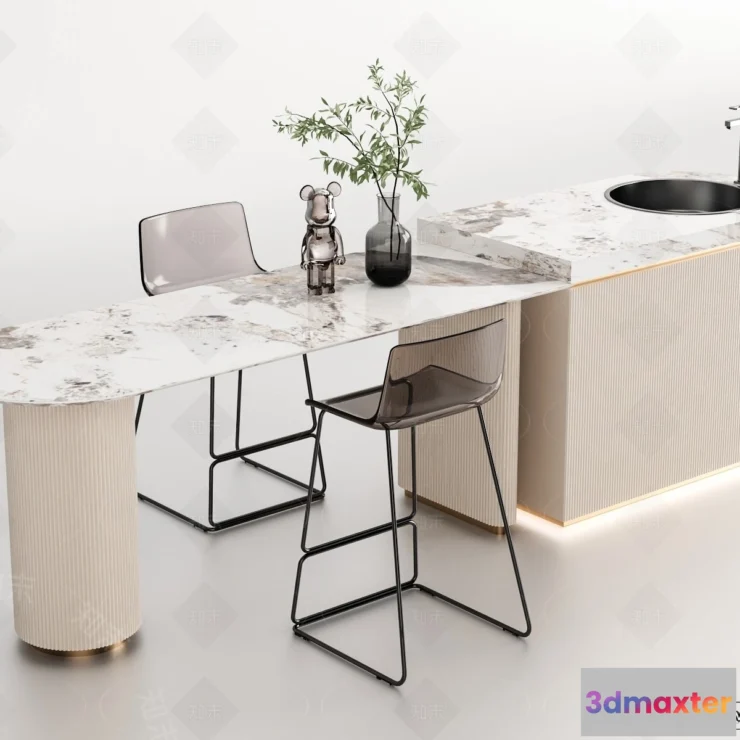 1389945 - Kitchen - 3D Models - 3D Interior Scenes - 141 3D Max