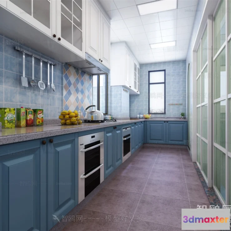 1390006 - Kitchen - Modern Style Interior 3D Scenes - 072 3D Max