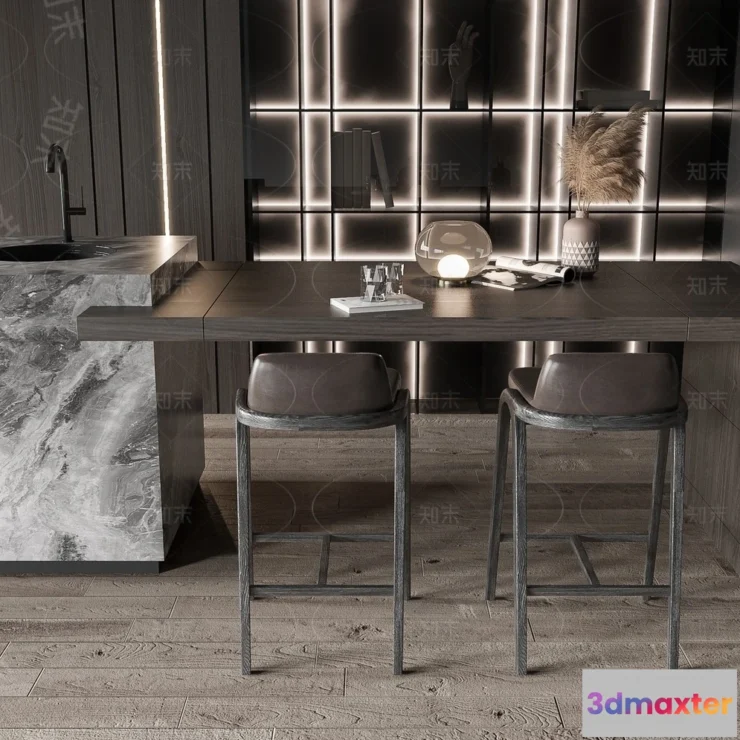 1390010 - Kitchen - 3D Models - 3D Interior Scenes - 142 3D Max