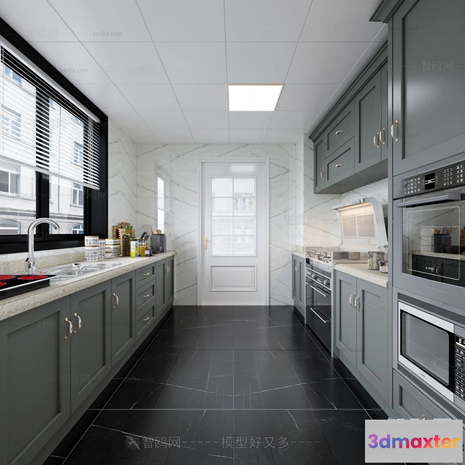 1390015 - Kitchen - Minimalist Style - 3D Interior Scene - 006 3D Max