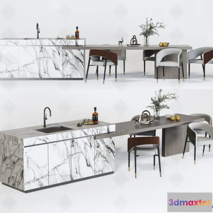 1390072 - Kitchen - 3D Models - 3D Interior Scenes - 143 3D Max