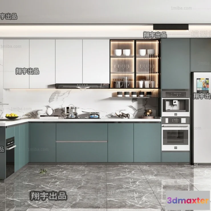 1390165 - Kitchen 3D Interior Scene - 3D Models - 049 3D Max