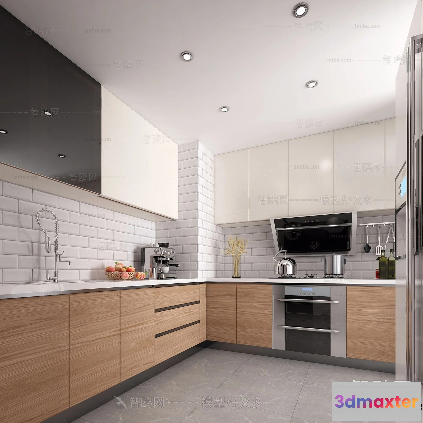 1390339 - Kitchen - Modern Style Interior 3D Scenes - 077 3D Max