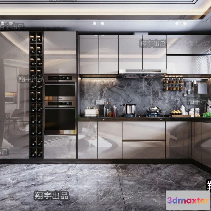 1390455 - Kitchen 3D Interior Scene - 3D Models - 053 3D Max