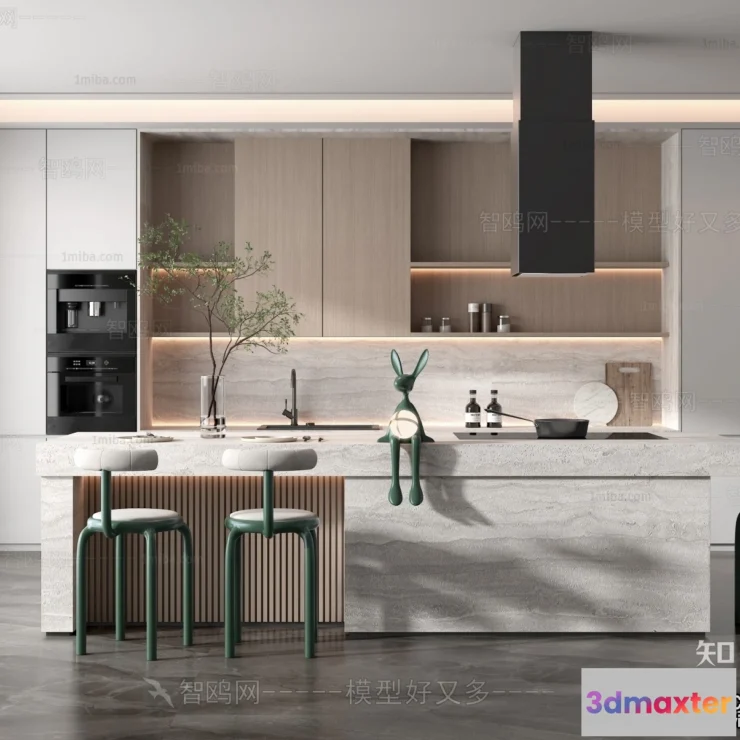 1390469 - Kitchen - Modern Style Interior 3D Scenes - 079 3D Max