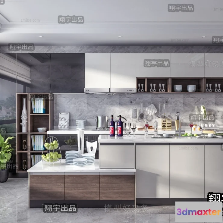 1390517 - Kitchen 3D Interior Scene - 3D Models - 054 3D Max