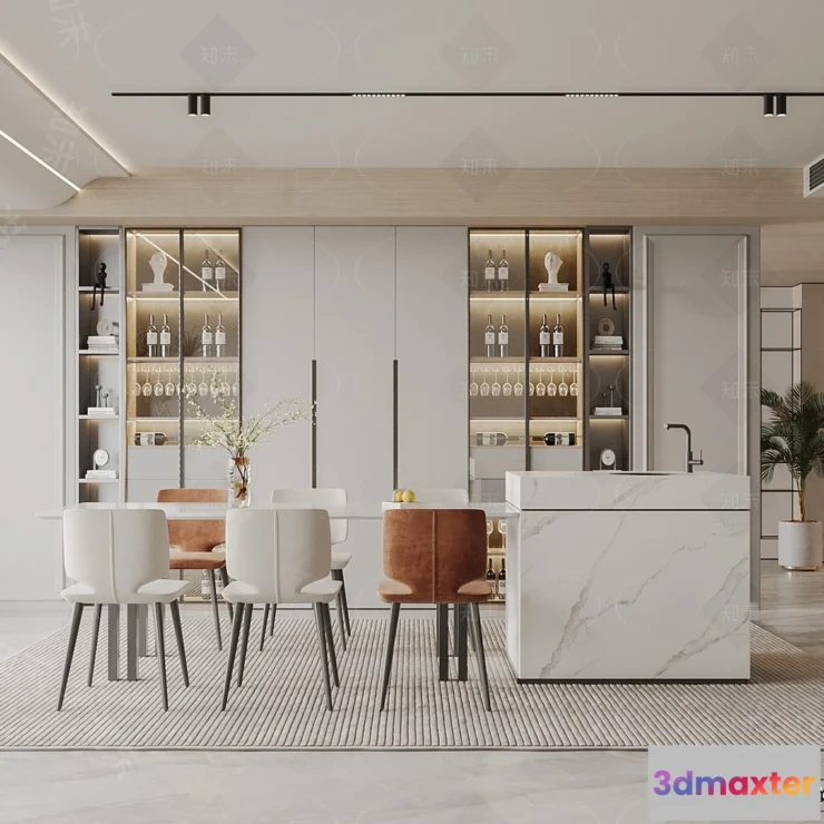 1390655 - Kitchen - 3D Models - 3D Interior Scenes - 152 3D Max