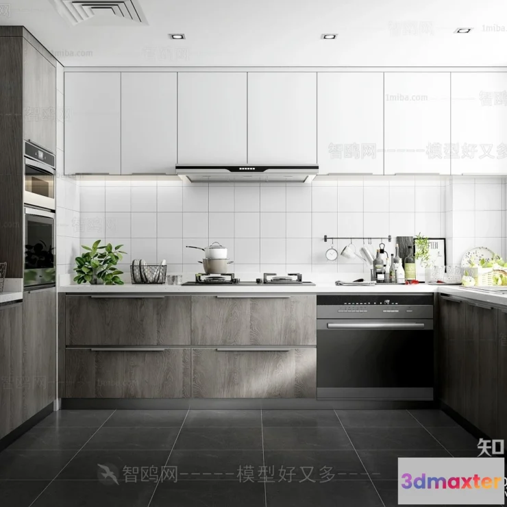1390712 - Kitchen - 3D Interior Scene - Luxury Style - 004 3D Max