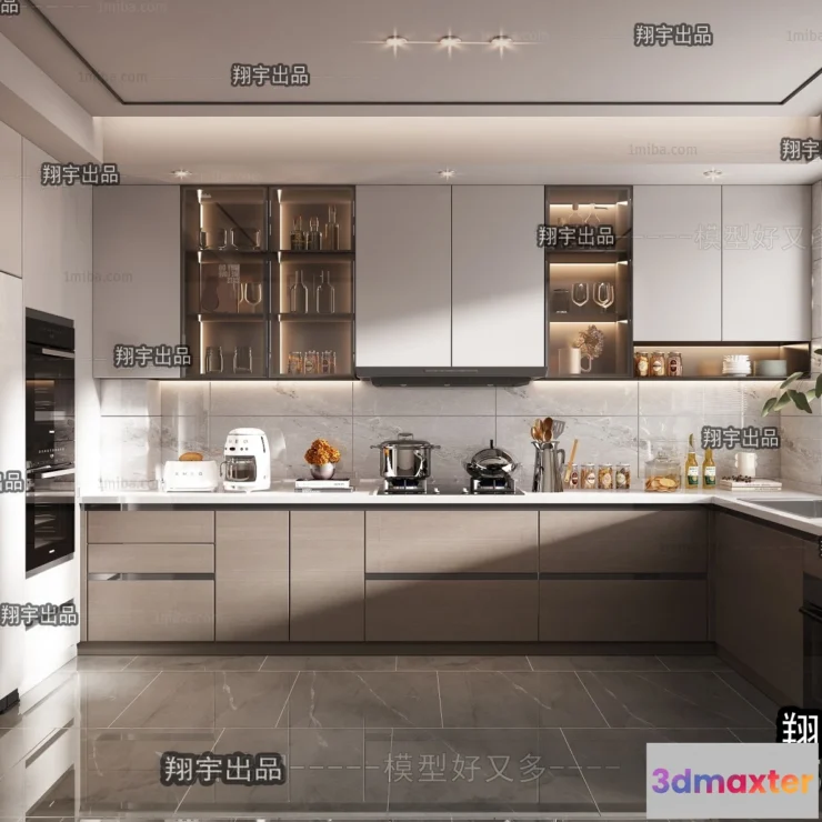 1390721 - Kitchen 3D Interior Scene - 3D Models - 057 3D Max