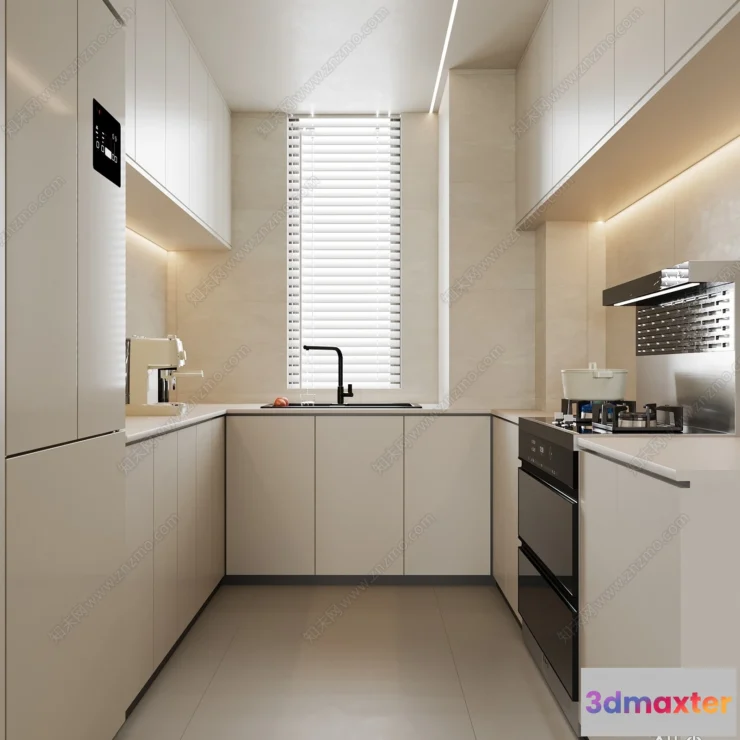 1390967 - Kitchen - 3D Models - 3D Interior Scenes - 157 3D Max
