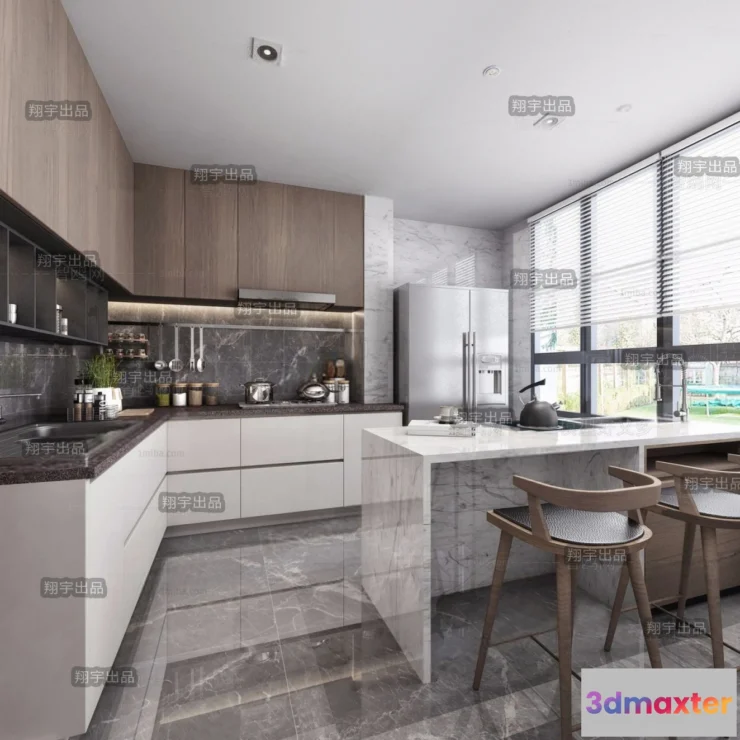 1391054 - Kitchen 3D Interior Scene - 3D Models - 062 3D Max