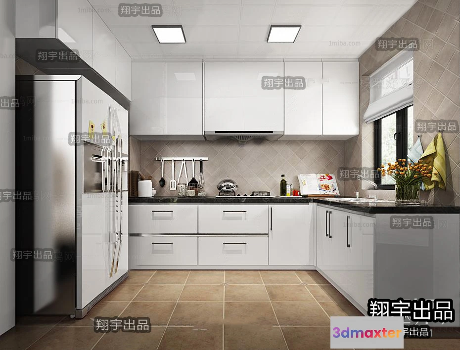 1391304 - Kitchen 3D Interior Scene - 3D Models - 066 3D Max
