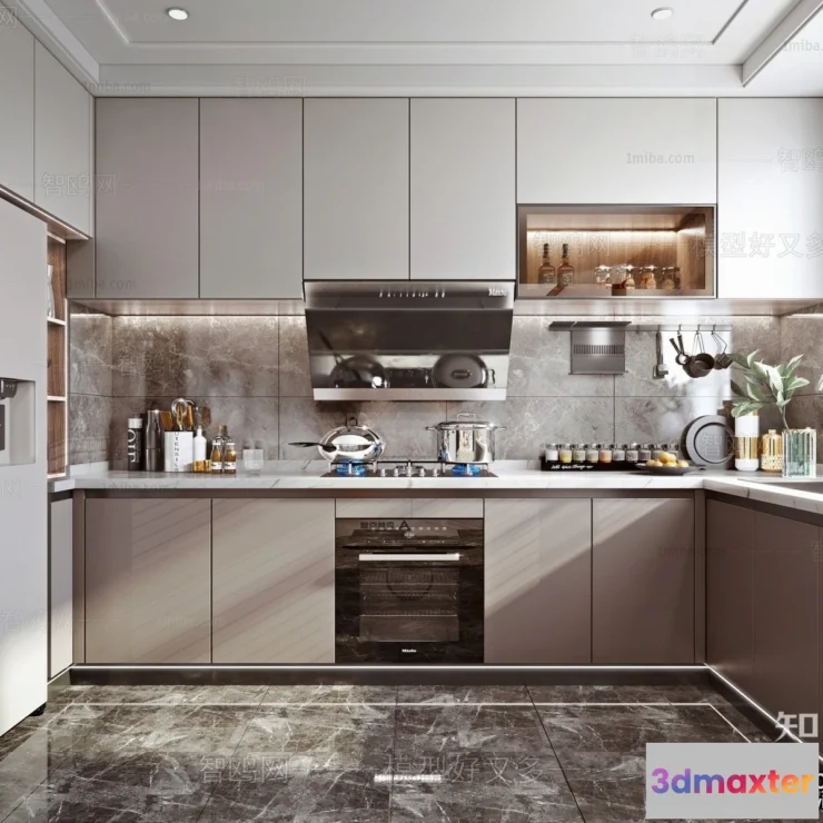 1391321 - Kitchen - Modern Style Interior 3D Scenes - 092 3D Max