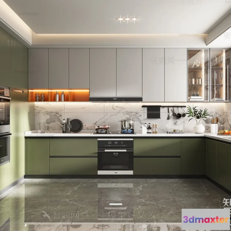 1391422 - Kitchen - Modern Style Interior 3D Scenes - 094 3D Max