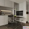 1572976 - Modern Style Interior 3D Blocks and 3D Models - Kitchen 3D Scene - 622 3D Max