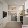 1572986 - Modern Style Interior 3D Blocks and 3D Models - Kitchen 3D Scene - 627 3D Max