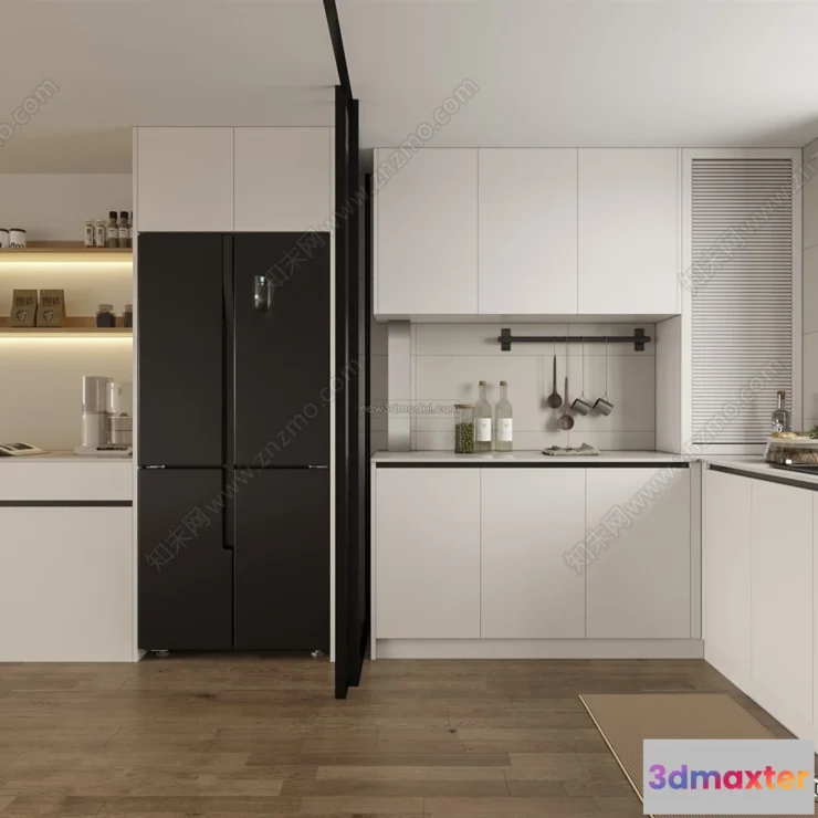 1580424 - Minimalist Style Interior 3D Blocks - Kitchen 3D Model - 247 3D Max