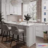 1580534 - Europe Style Interior 3D Blocks - Kitchen 3D Model - 305 3D Max