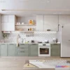 1580606 - Morandi Style Interior 3D Blocks - Kitchen 3D Scene - 217 3D Max