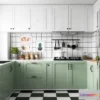 1580614 - Morandi Style Interior 3D Blocks - Kitchen 3D Scene - 221 3D Max