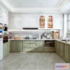 1580618 - Morandi Style Interior 3D Blocks - Kitchen 3D Scene - 223 3D Max