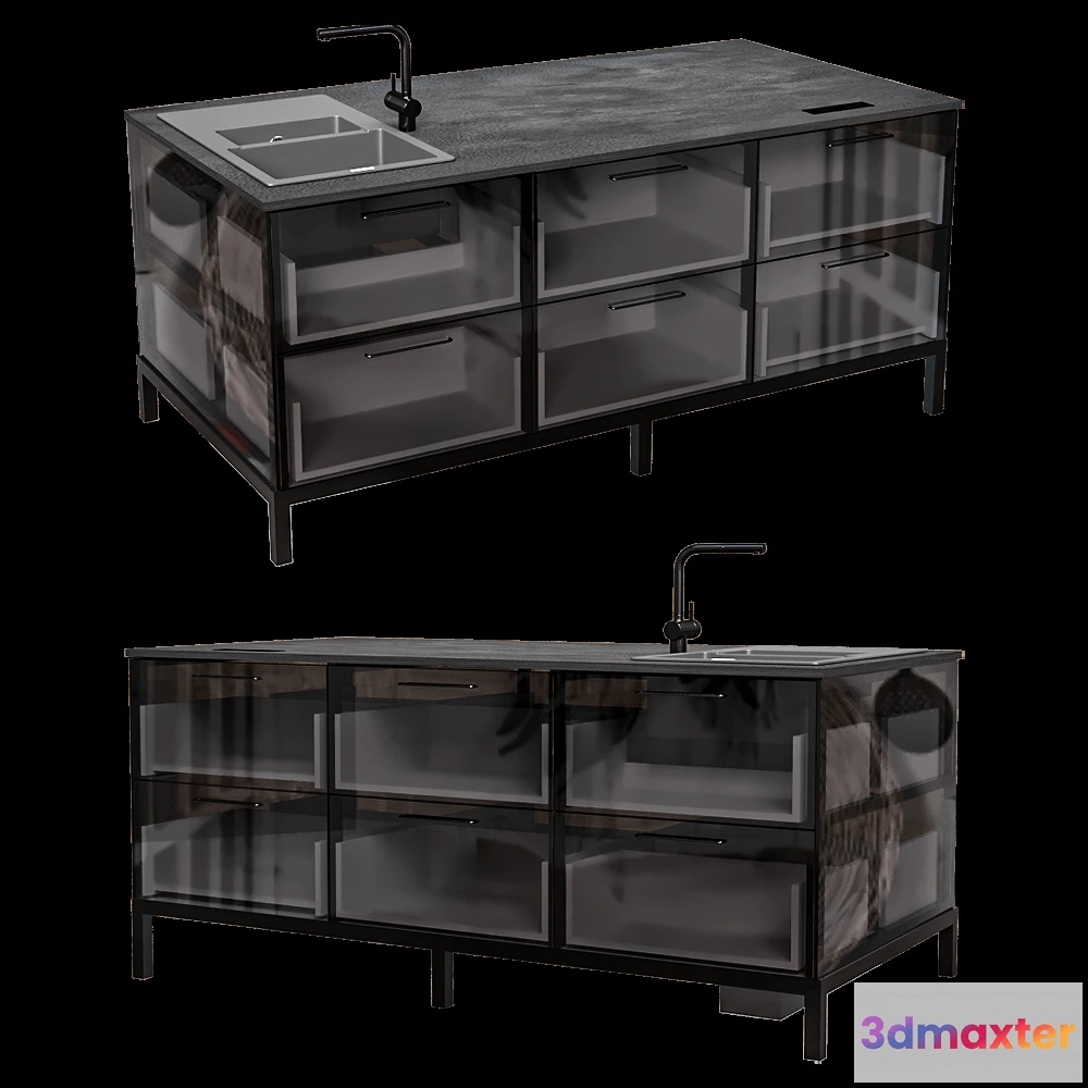 1645848 - BY Furniture - GLASS KITCHEN 3D Max