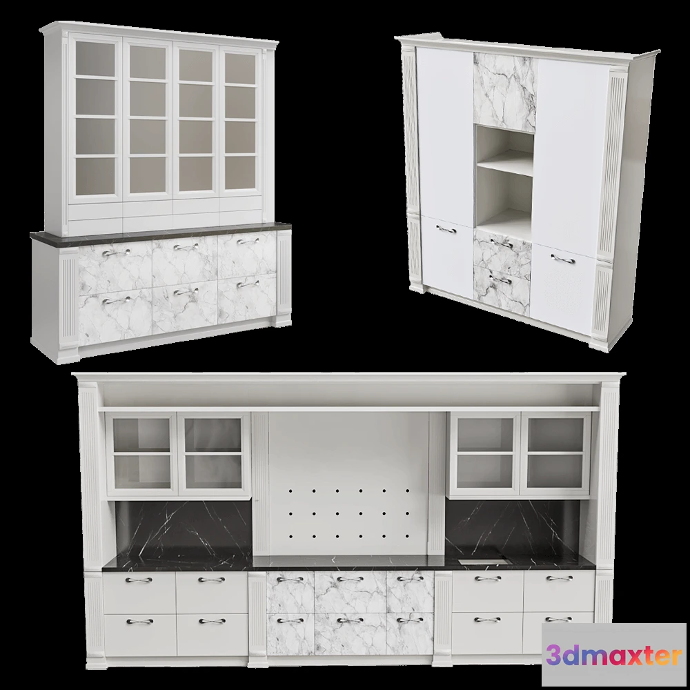 1645868 - Geos Ideal - Kitchen Astoria 3D Max