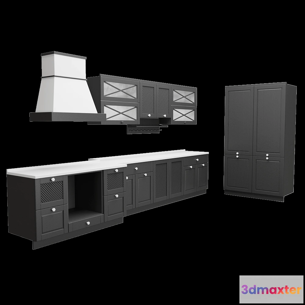 1645876 - Geos Ideal - Kitchen Erie 3D Max