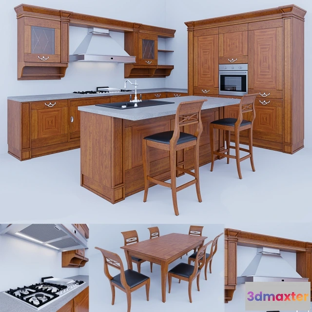 1645989 - kitchen - Kitchen Ca ‘Veneta 3D Max