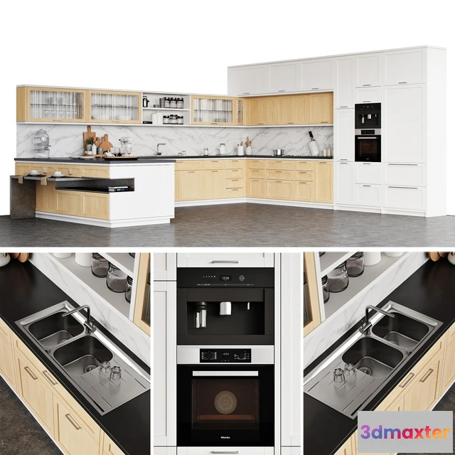 1645999 - kitchen - Kitchen Aster Cucine  Timeline 2.0 3D Max