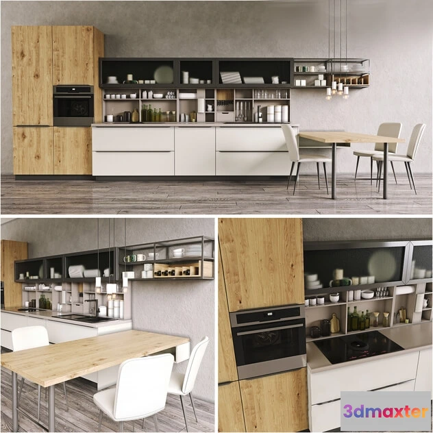 1646048 - kitchen - Kitchen Cucine Lube Oltre 3D Max