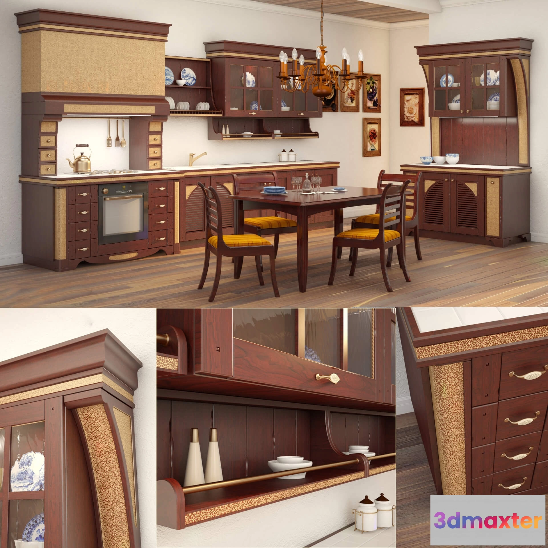 1646066 - kitchen - Kitchen country Verona Mobili 3D Max