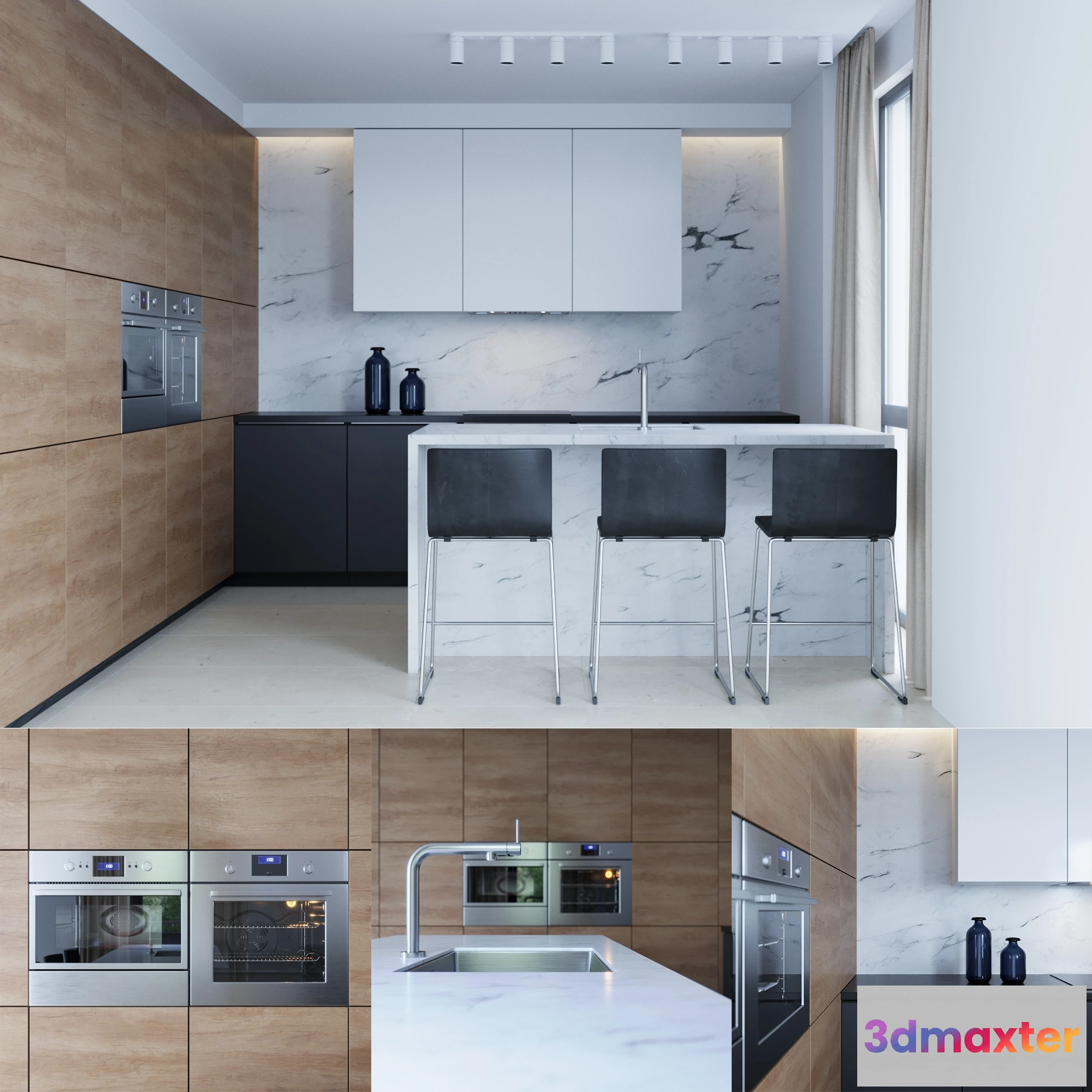 1646068 - kitchen - ikea kitchen part 004 3D Max