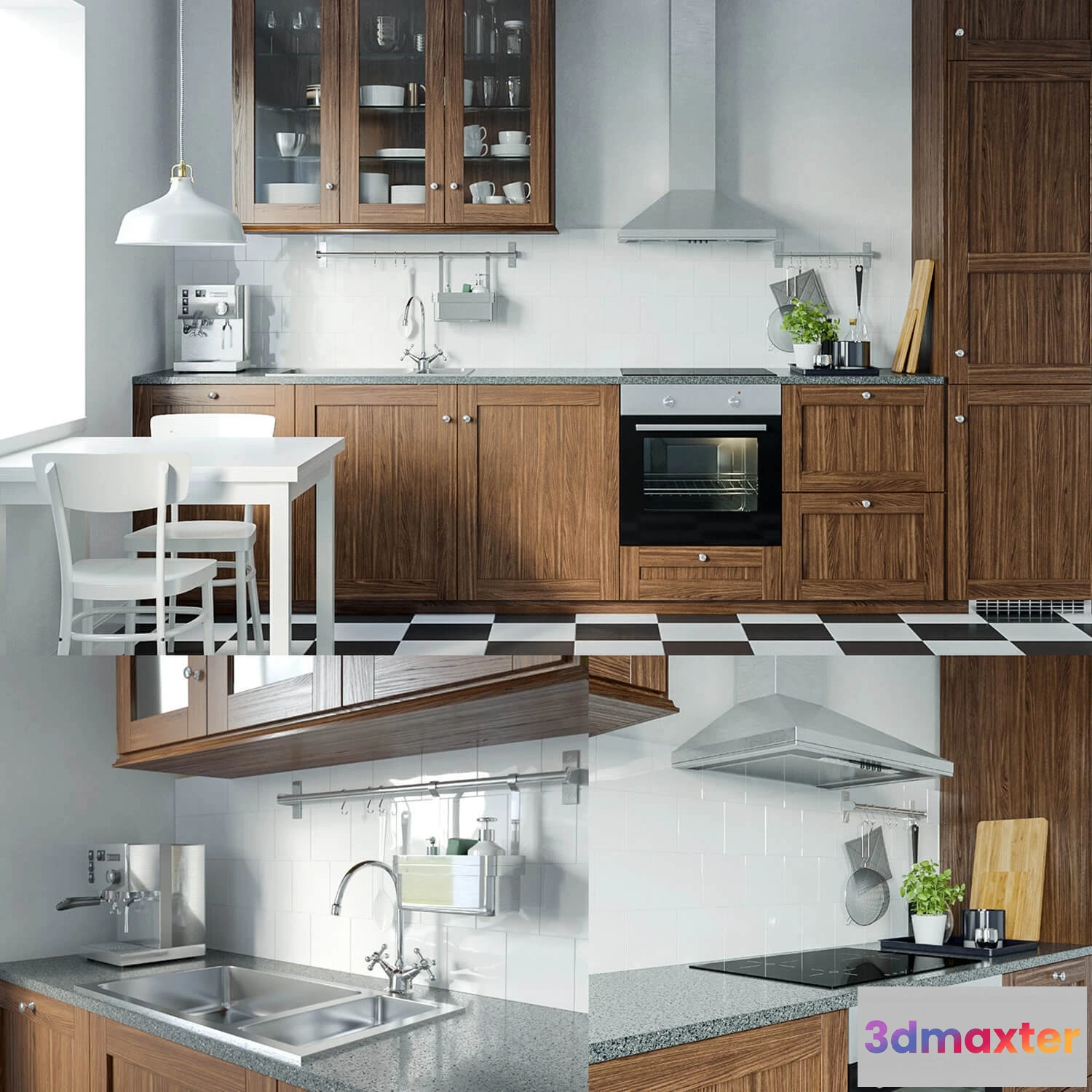 1646080 - kitchen - Ikea Edserum kitchen 3D Max