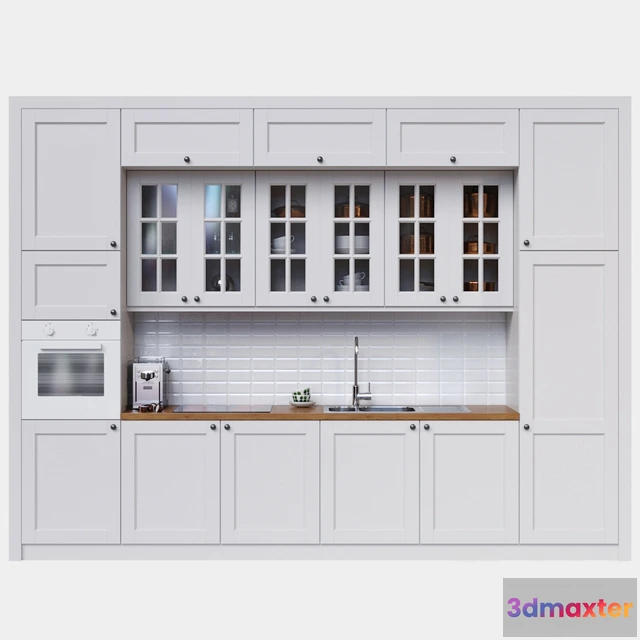 1646086 - kitchen - Ikea Laxarby 1 3D Max