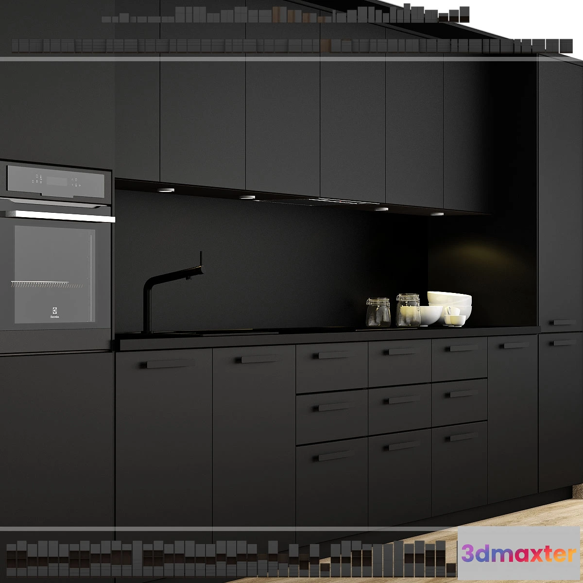 1646090 - kitchen - Ikea Kitchen Kungsbacka method 3D Max