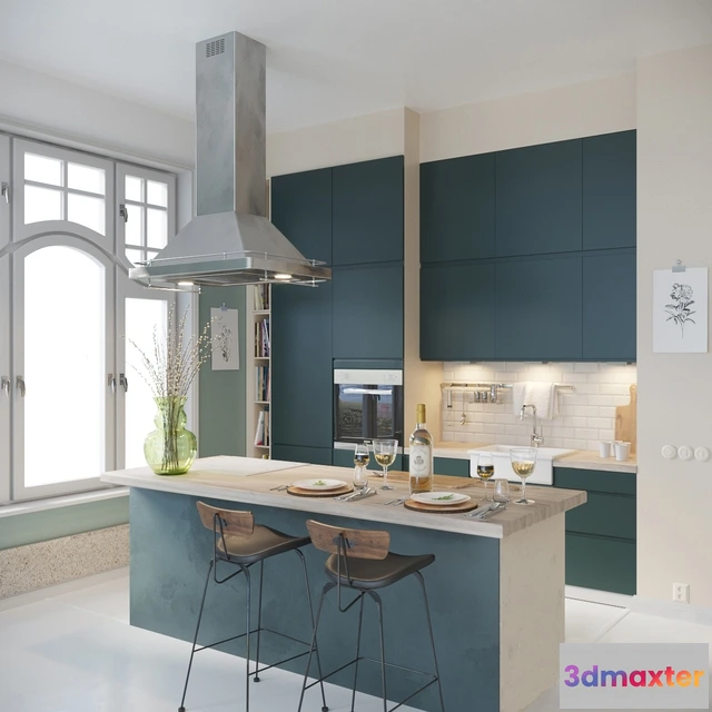 1646132 - kitchen - Kitchen 468 3D Max