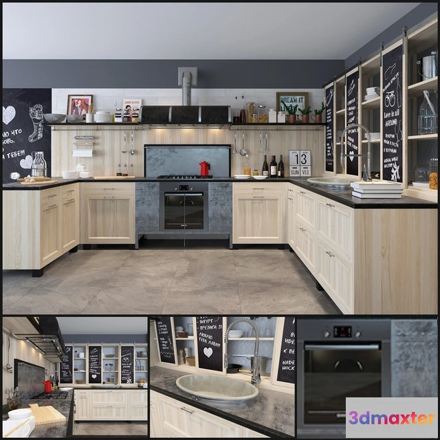 1646138 - kitchen - Kitchen Cuisine Marchi Cucine 3D Max