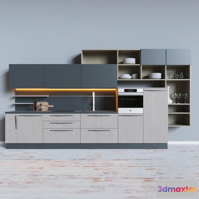 1646150 - kitchen - Kitchen Furniture Cucine Lube 3D Max