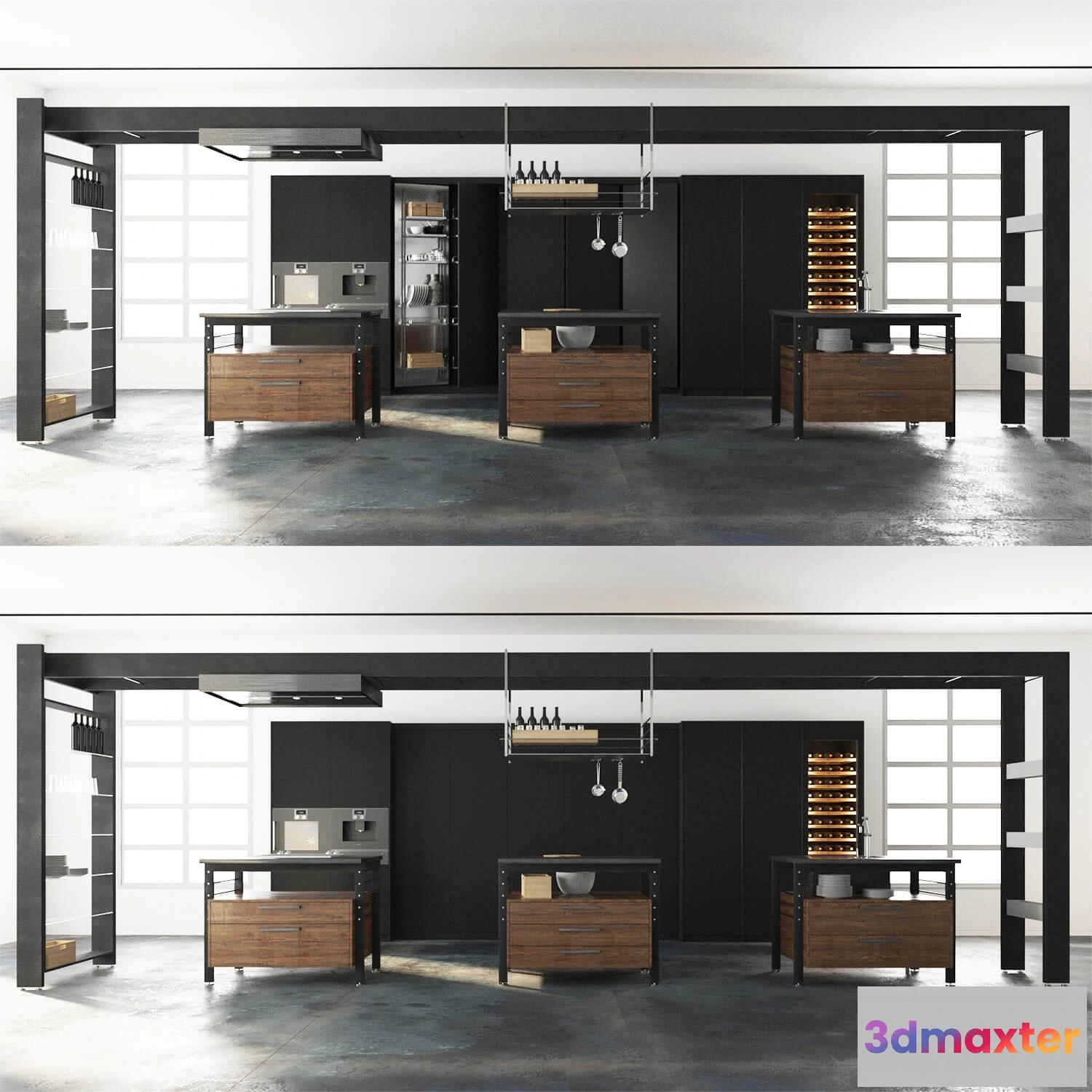 1646168 - kitchen - Kitchen furniture 021 3D Max