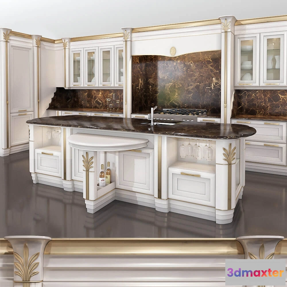 1646178 - kitchen - Kitchen Furniture Ego by Brummel 3D Max