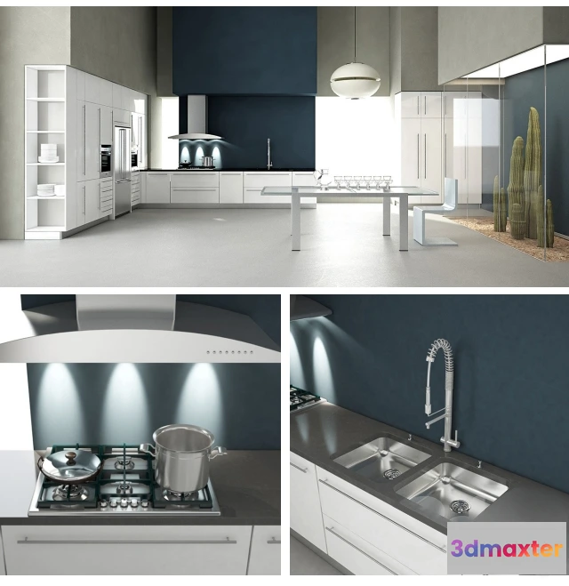 1646192 - kitchen - Contemporary kitchen 3 3D Max