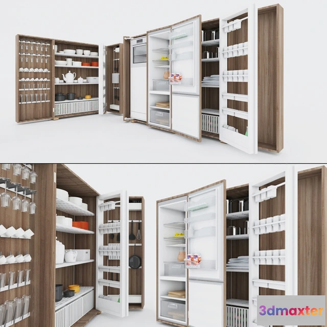 1646238 - kitchen - Bulhaup B2 kitchen set 3D Max